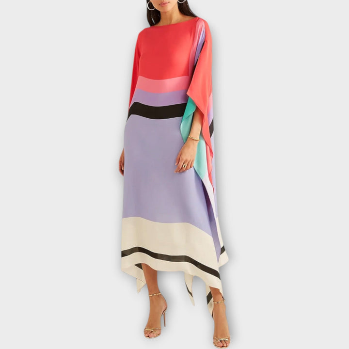 Elenora - Geometrický kaftan s volným střihem