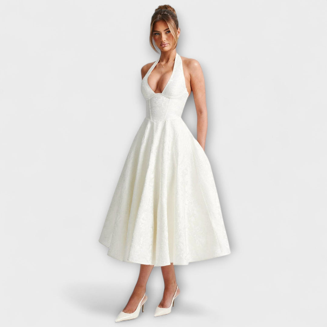 Catalina - Romantické Midi Šaty