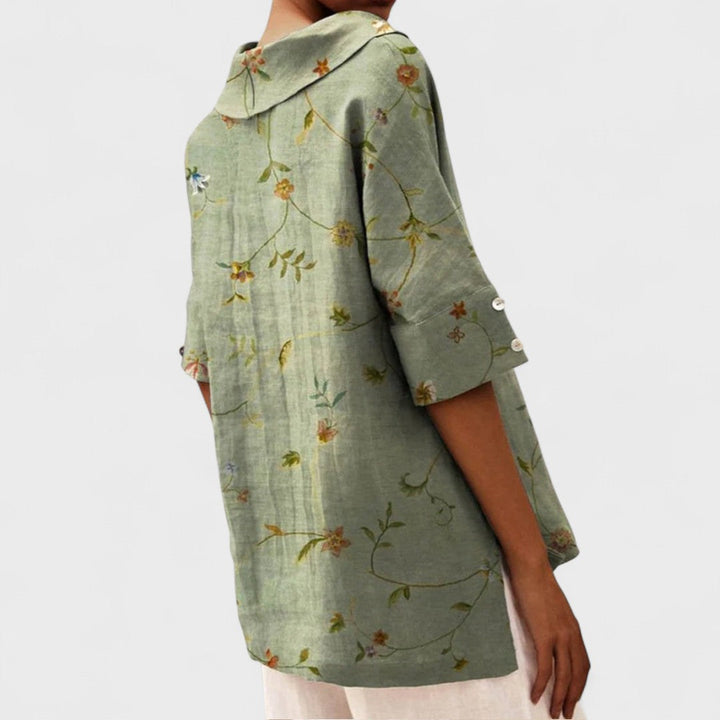 Lenka - Elegantní top s výstřihem do V