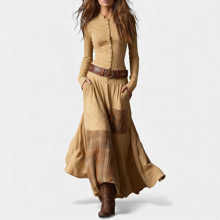 Helena – Vintage maxi šaty