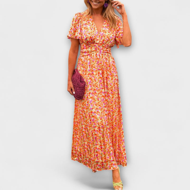 Elsie - Klasické šaty s V výstřihem